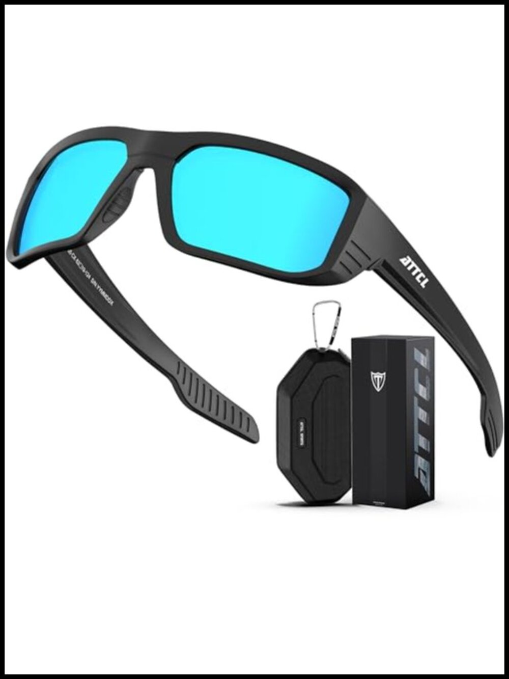 Polarized Wrap Around Sport Sunglasses TR90 Frame UV400